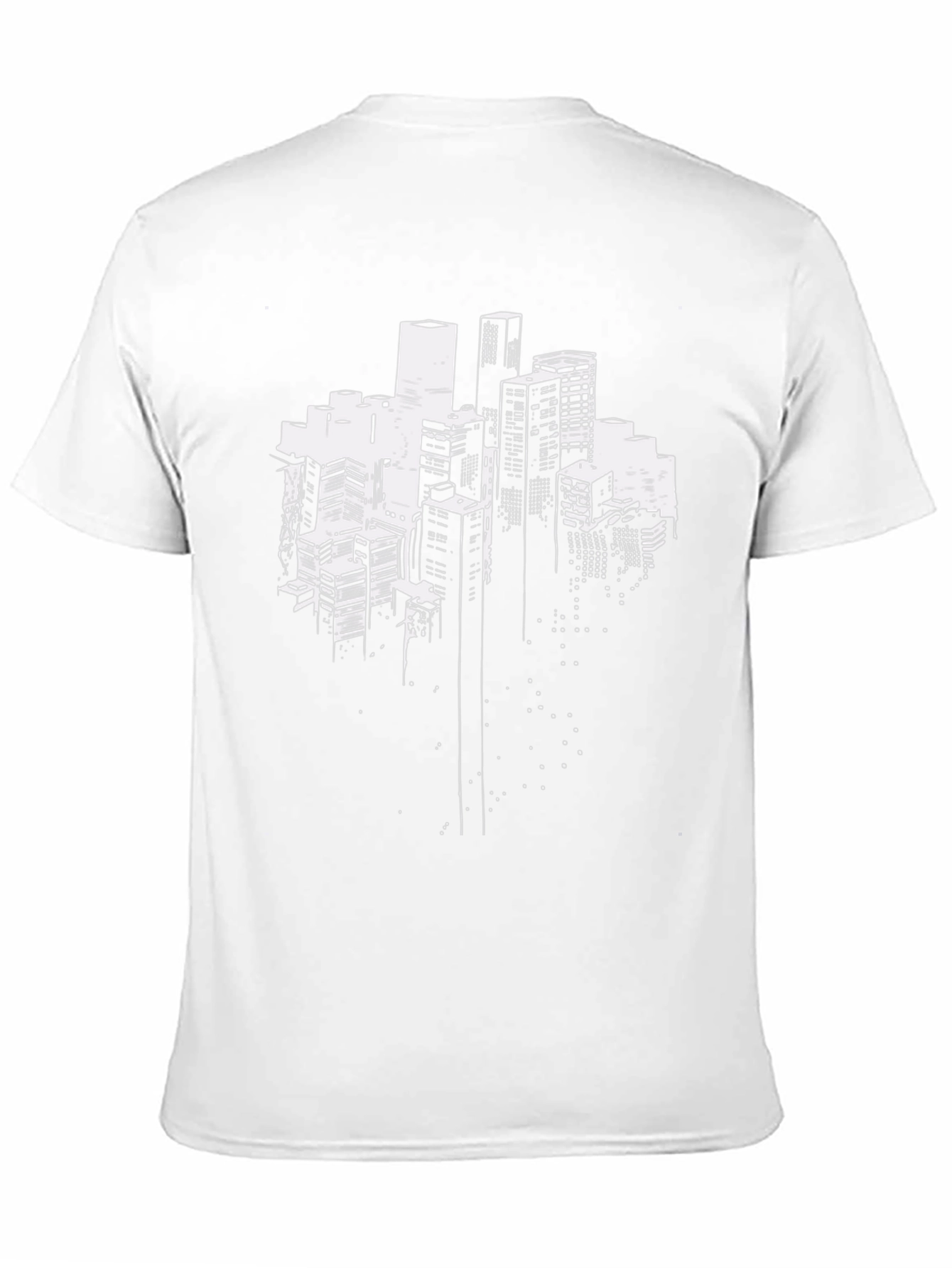 Urban Skyline Graphic Tee - Black