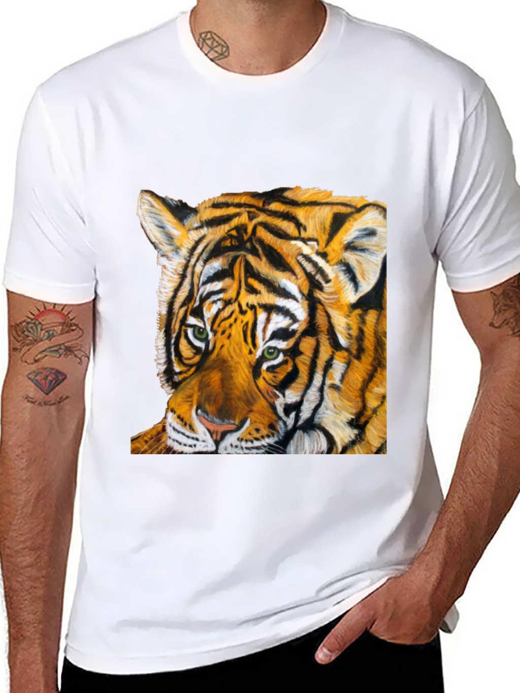 Tiger Graphic Tee - Bold Animal Print T-Shirt