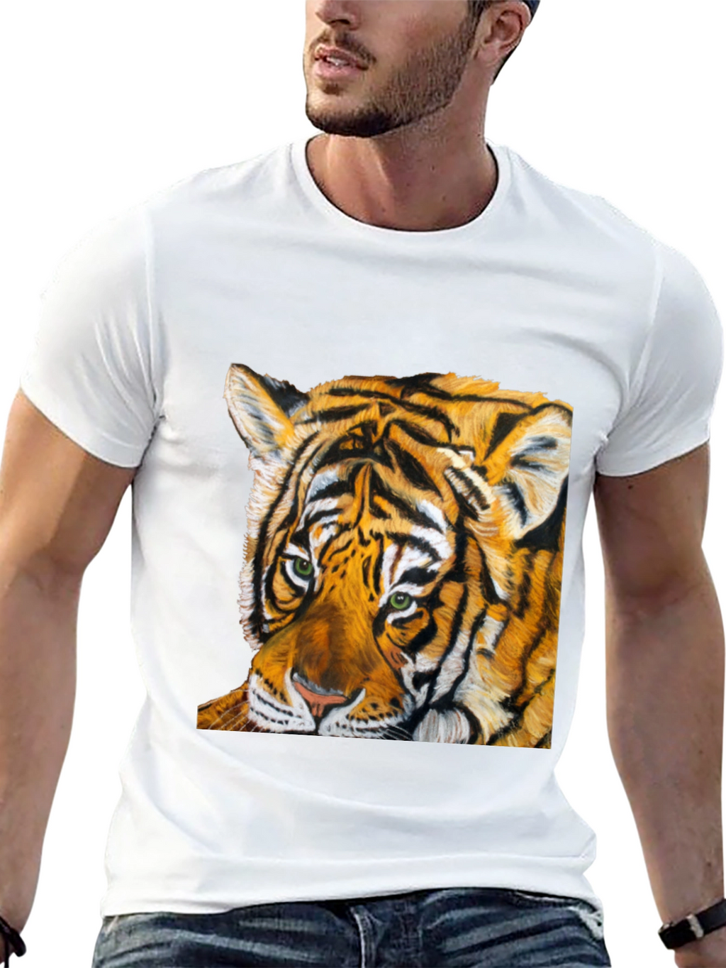 Tiger Graphic Tee - Bold Animal Print T-Shirt