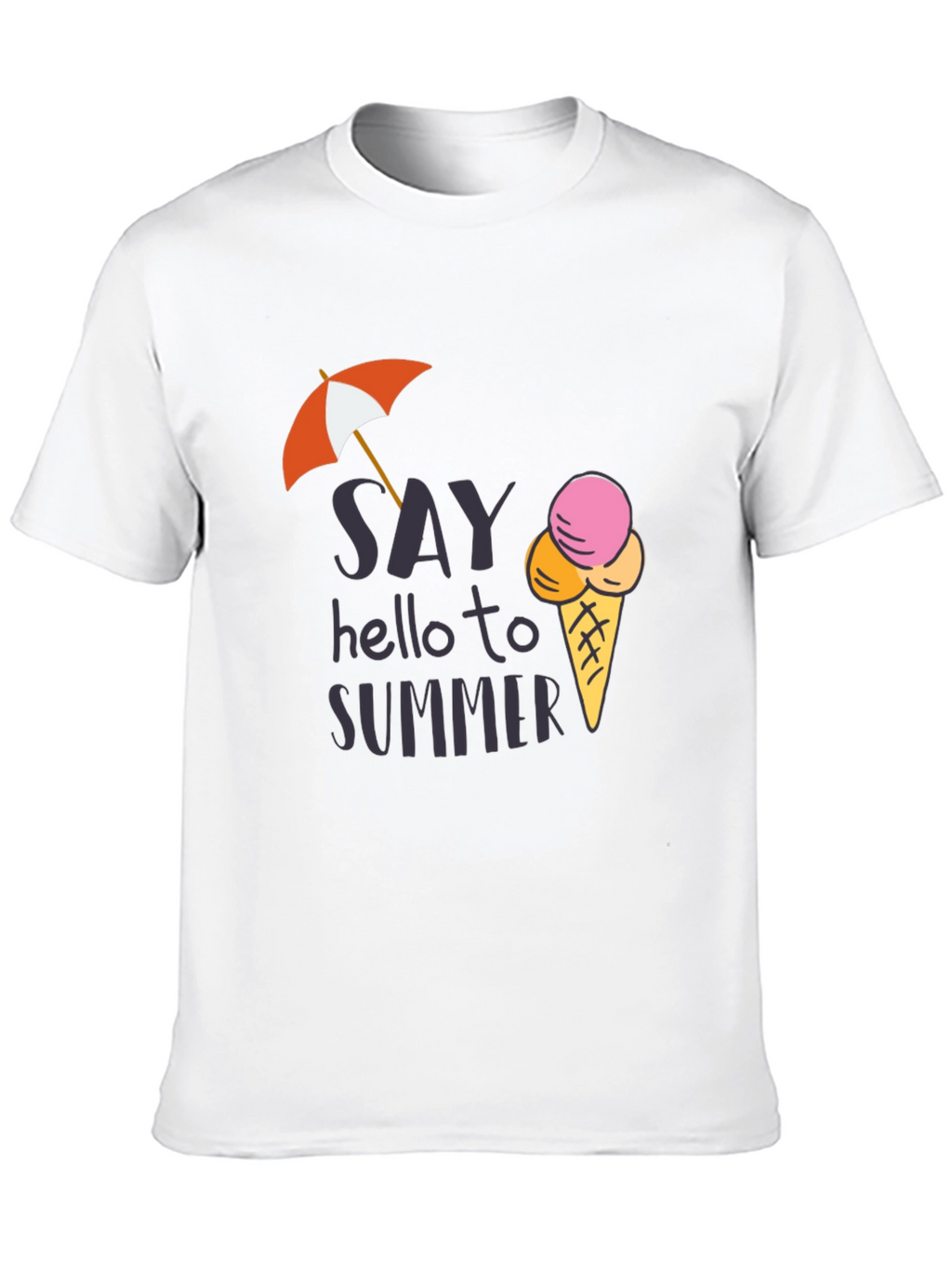 Summer Vibes Graphic Tee - Black