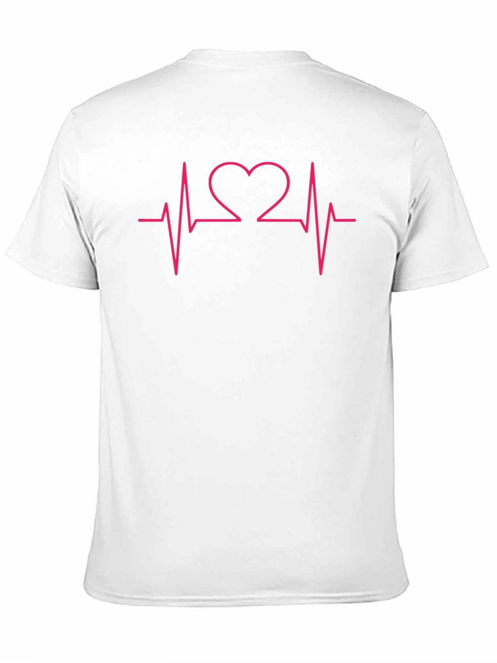 Heartbeat Heart Love Graphic Tee - Black Cotton