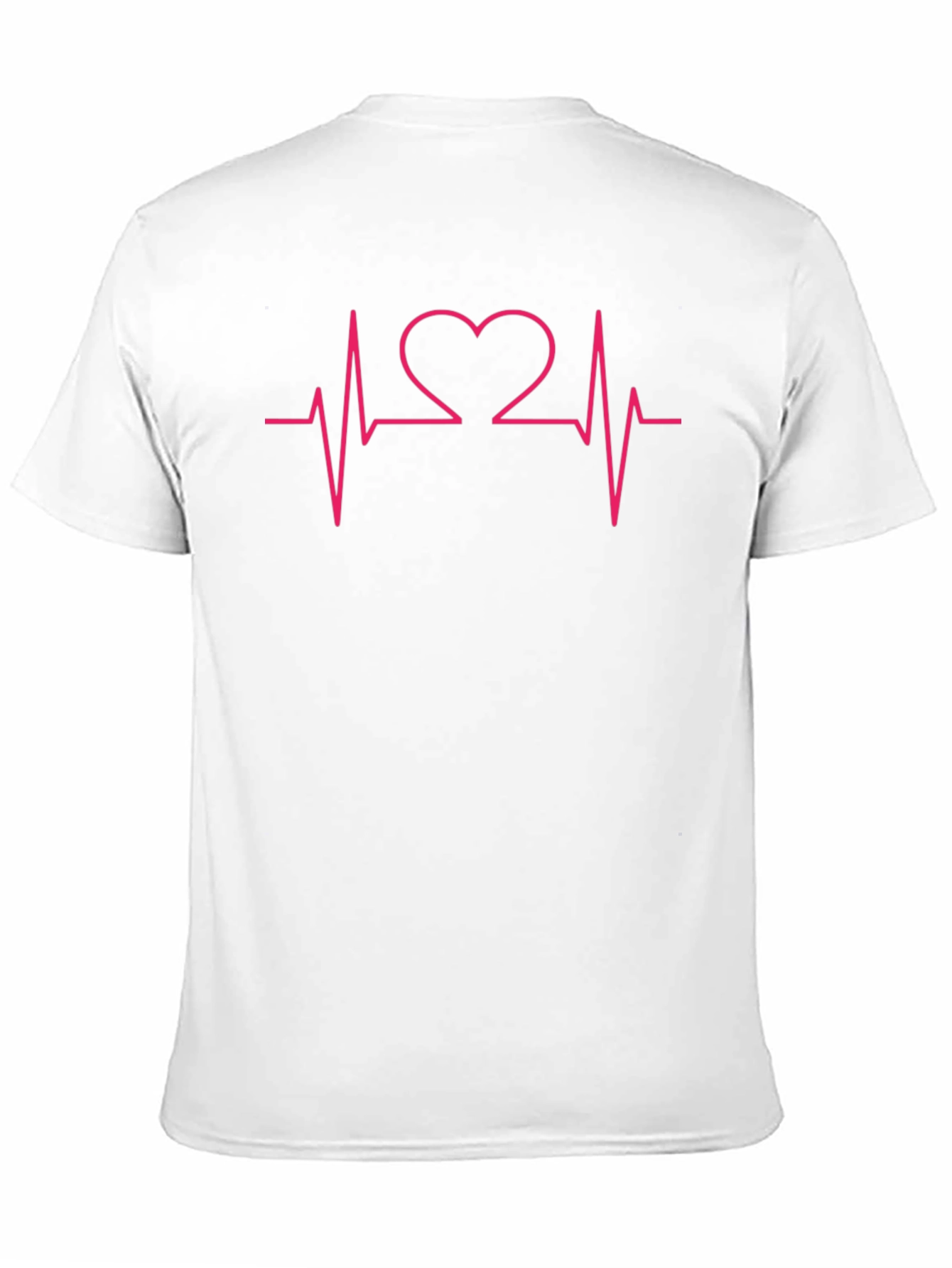 Heartbeat Heart Love Graphic Tee - Black Cotton