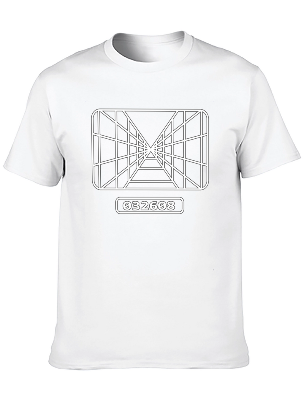 Retro Arcade Grid T-Shirt - Black