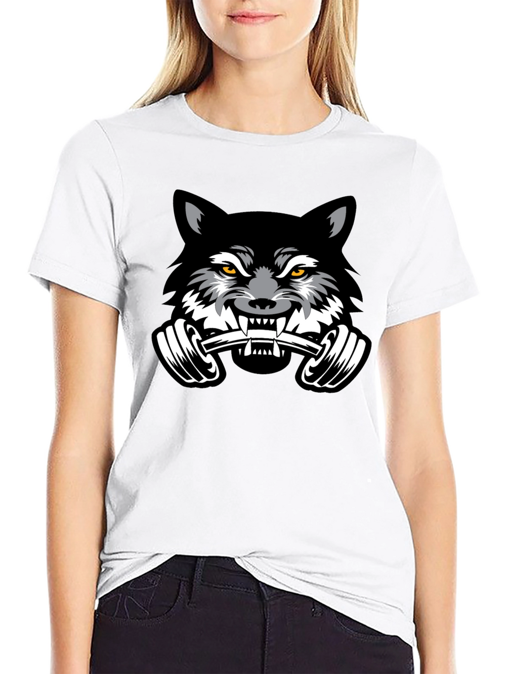 Wolf Barbell Black T-Shirt