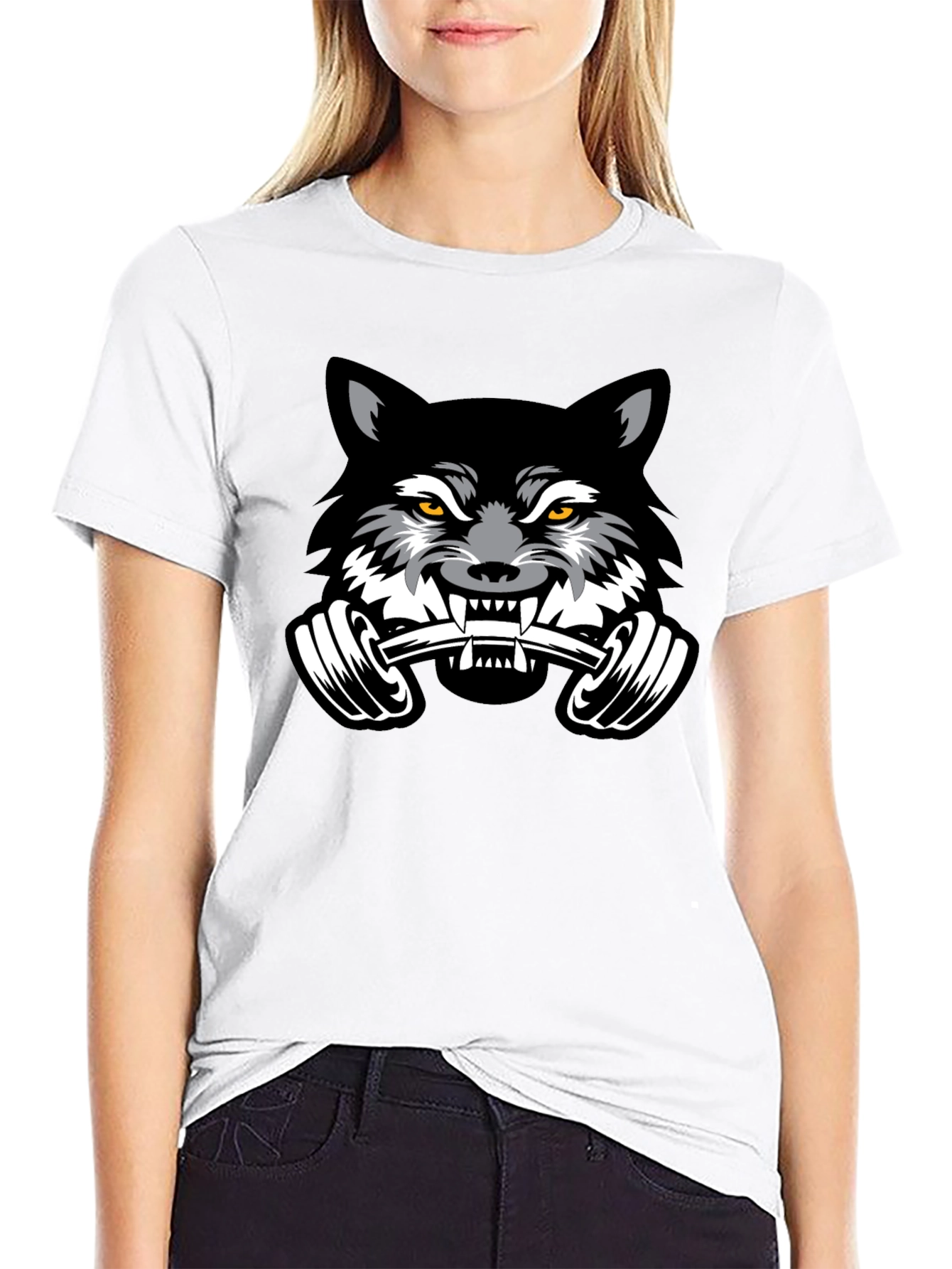 Wolf Barbell Black T-Shirt
