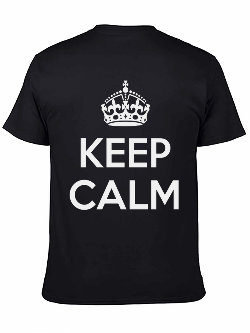 Keep Calm Crown Graphic Tee - Soft Cotton Blend