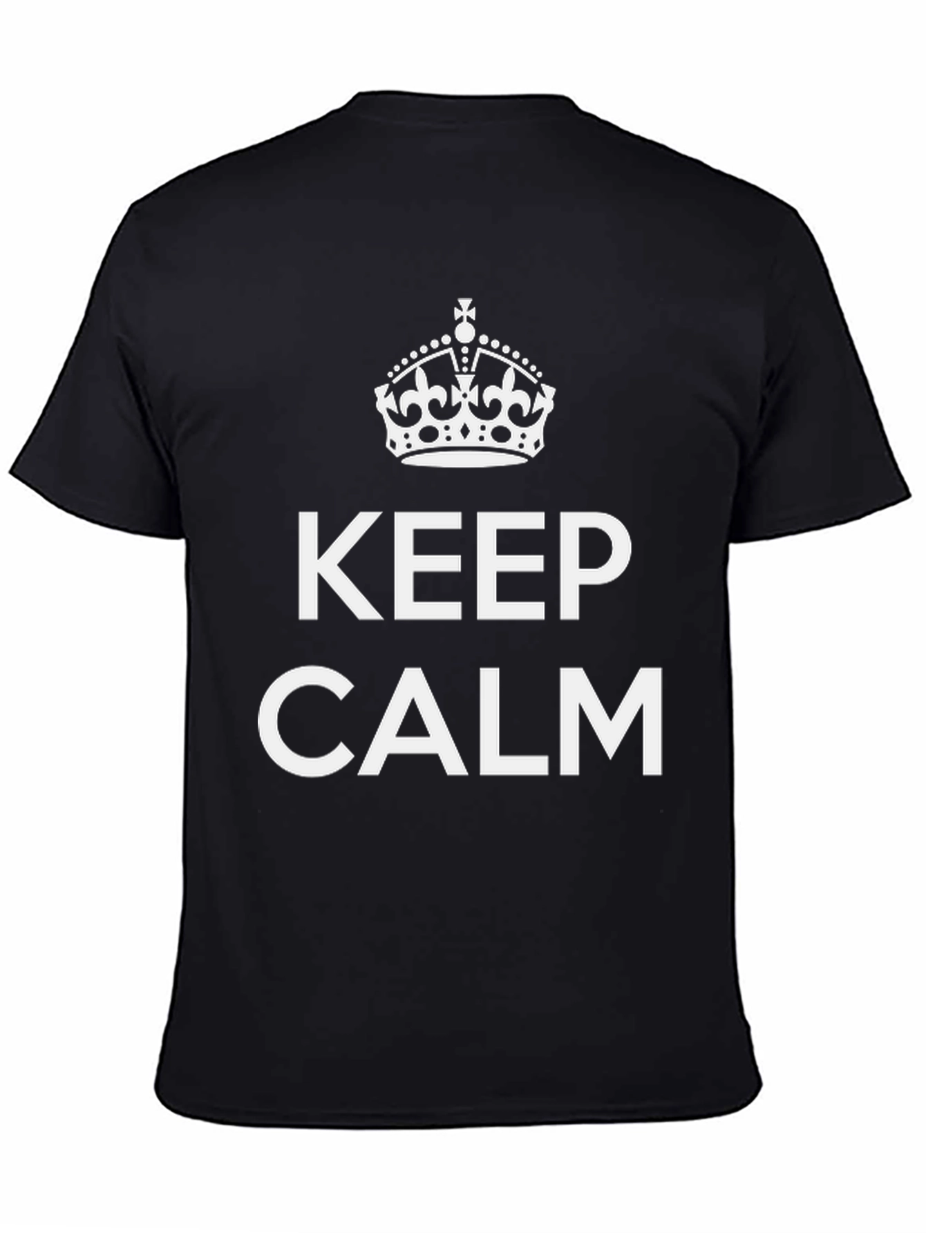 Keep Calm Crown Graphic Tee - Soft Cotton Blend