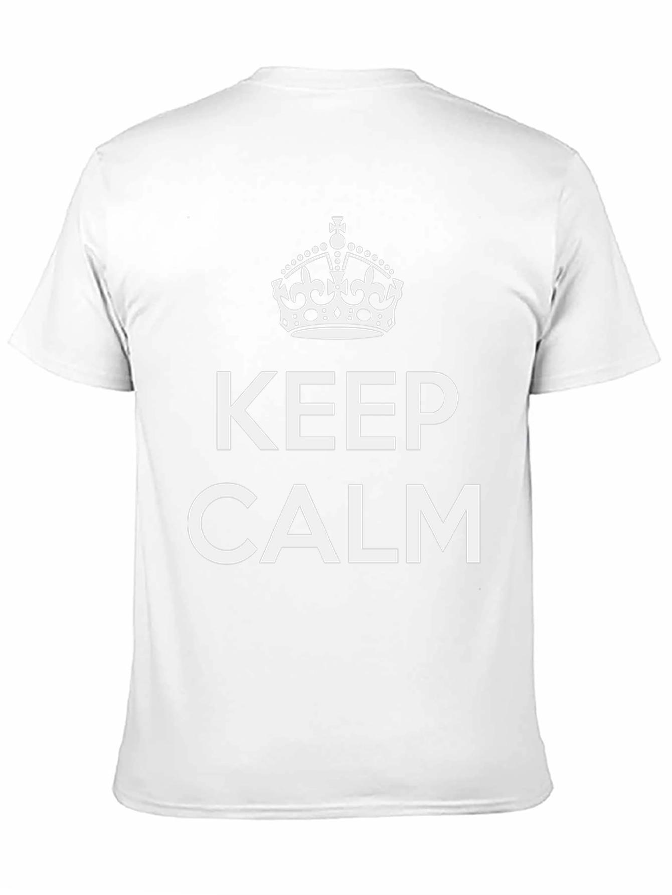 Keep Calm Crown Graphic Tee - Soft Cotton Blend