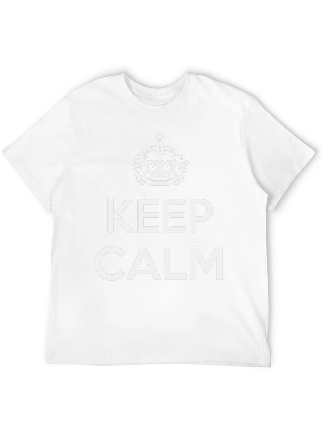 Keep Calm Crown Graphic Tee - Soft Cotton Blend