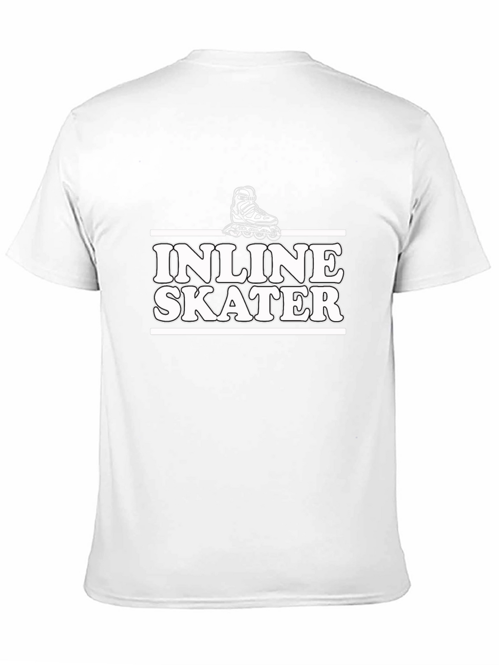 Inline Skater Graphic T-Shirt - Black Cotton Tee