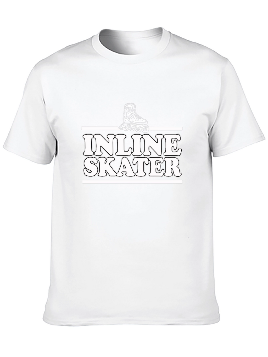 Inline Skater Graphic T-Shirt - Black Cotton Tee