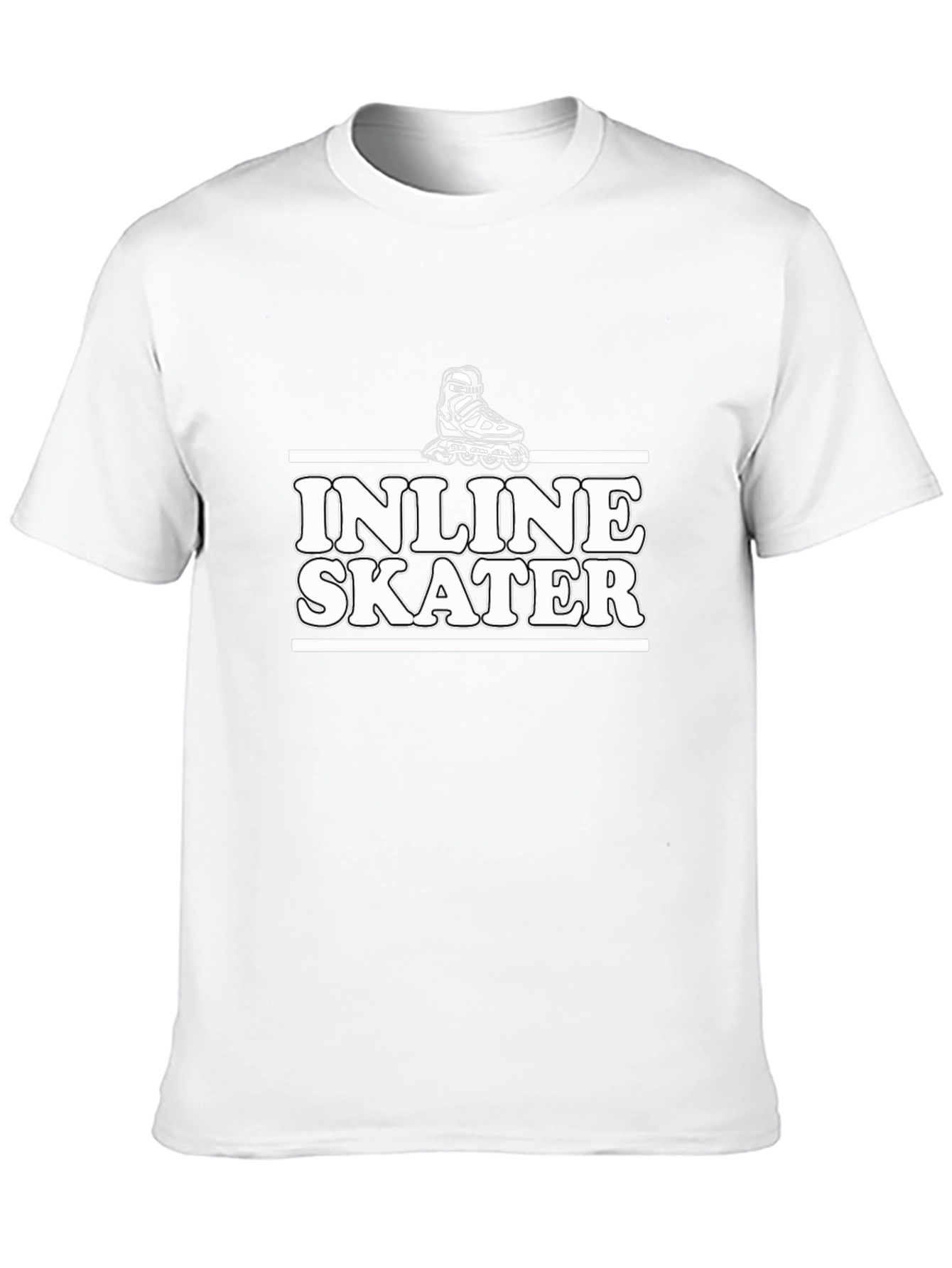 Inline Skater Graphic T-Shirt - Black Cotton Tee