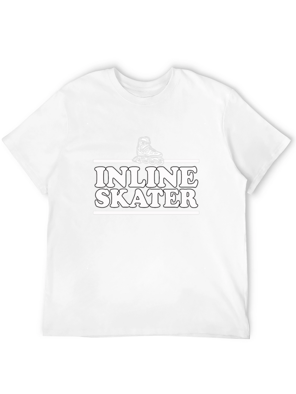 Inline Skater Graphic T-Shirt - Black Cotton Tee