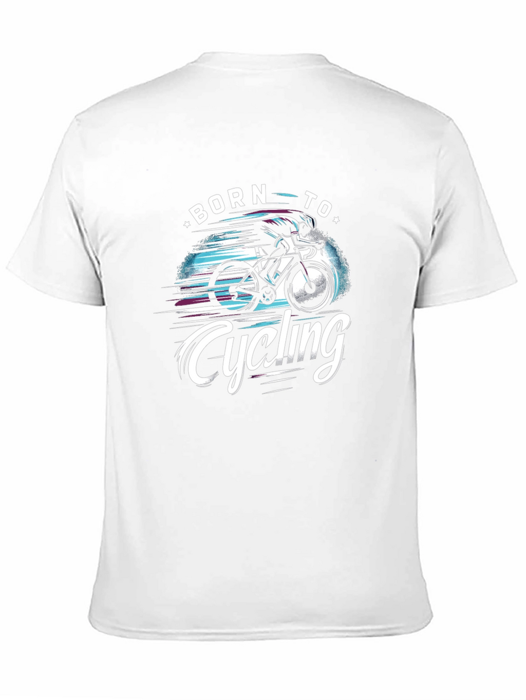 Born to Cycling Black Graphic Tee