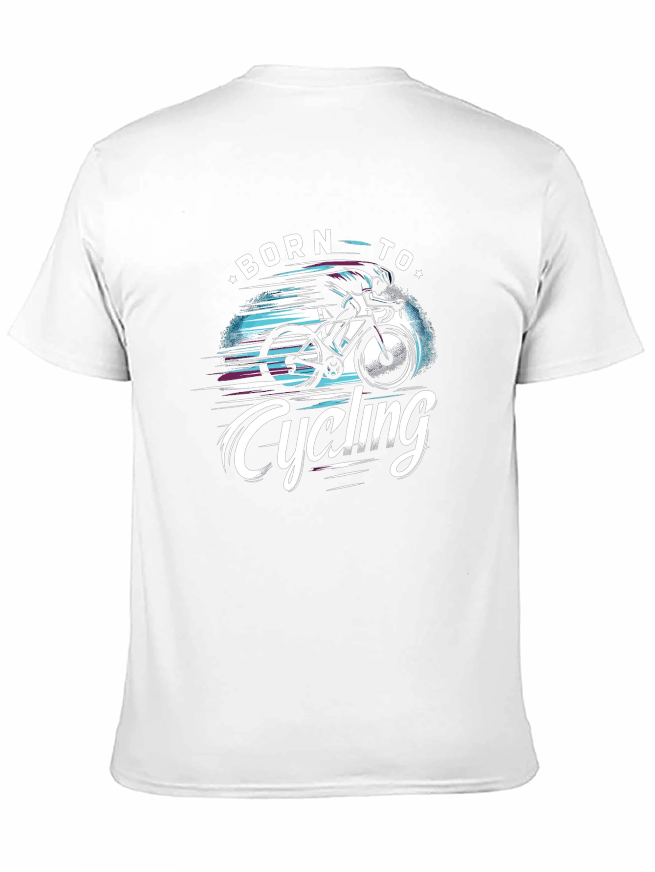 Born to Cycling Black Graphic Tee