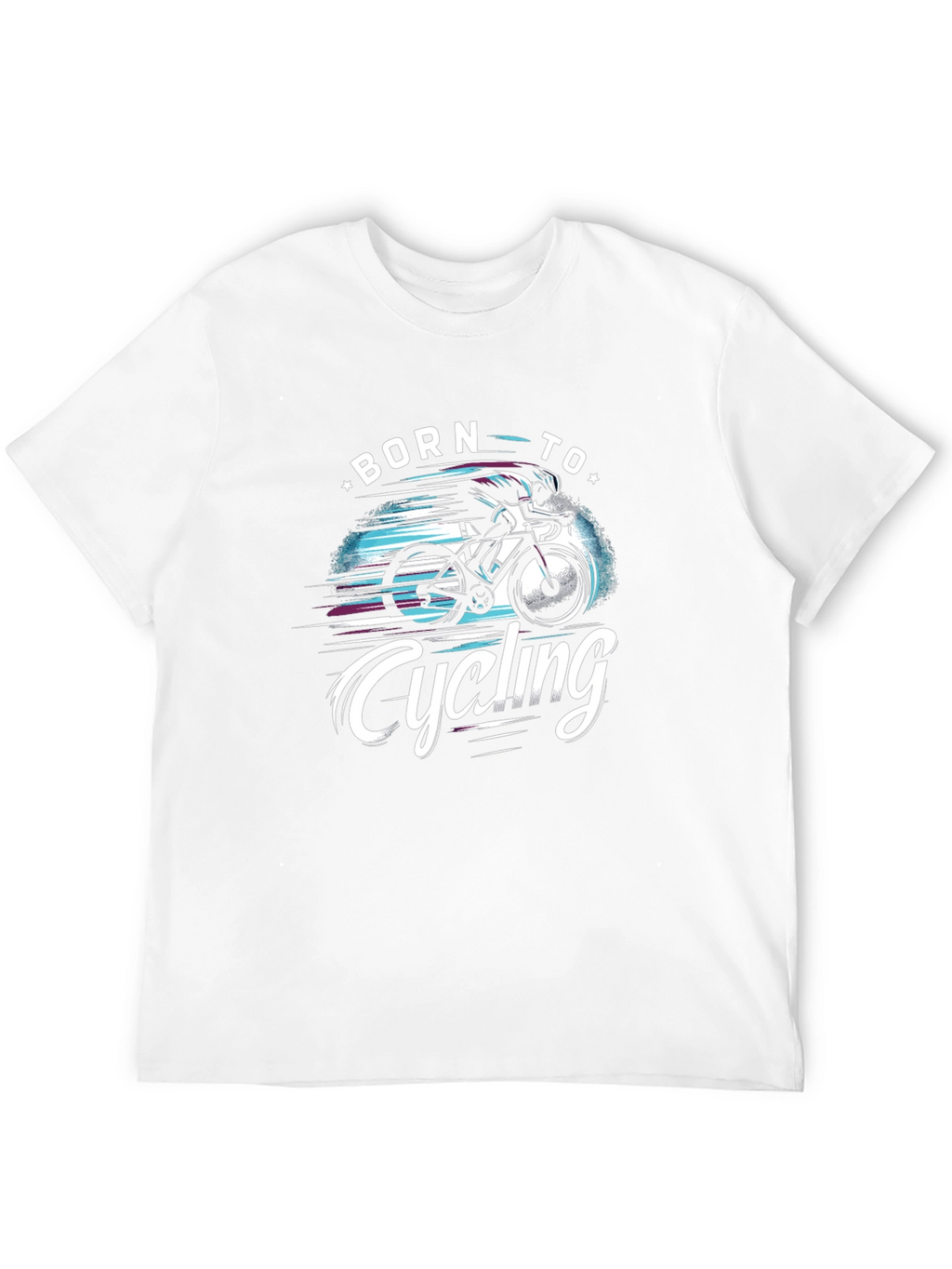 Born to Cycling Black Graphic Tee
