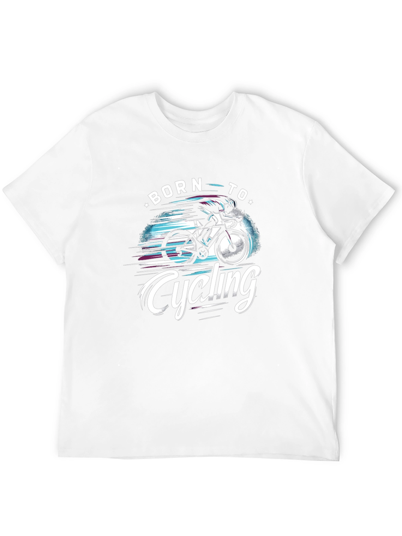 Born to Cycling Black Graphic Tee