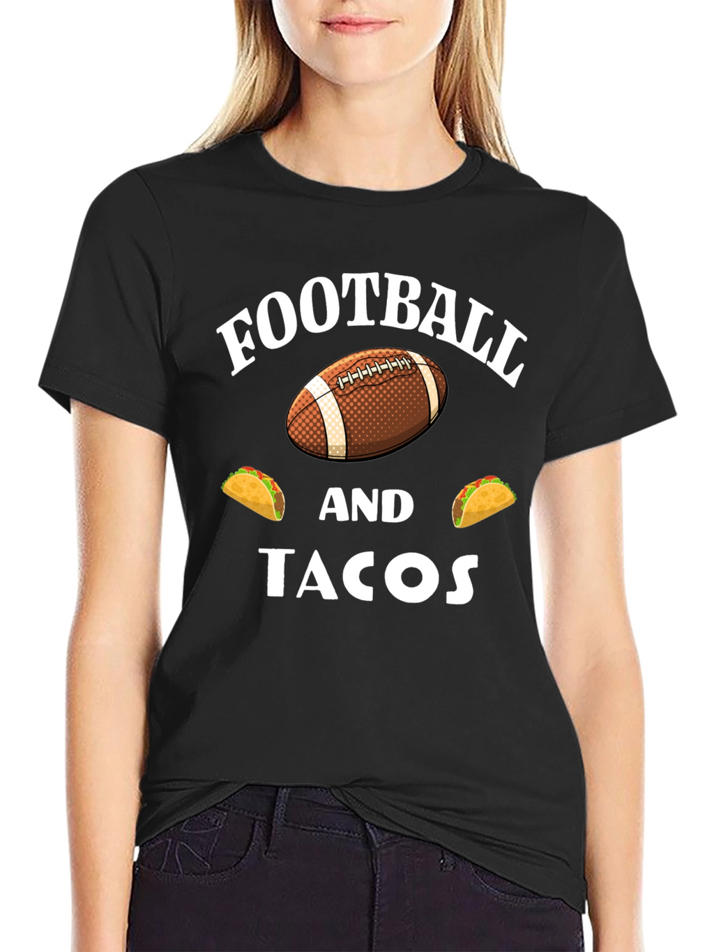 Football and Tacos Graphic T-Shirt