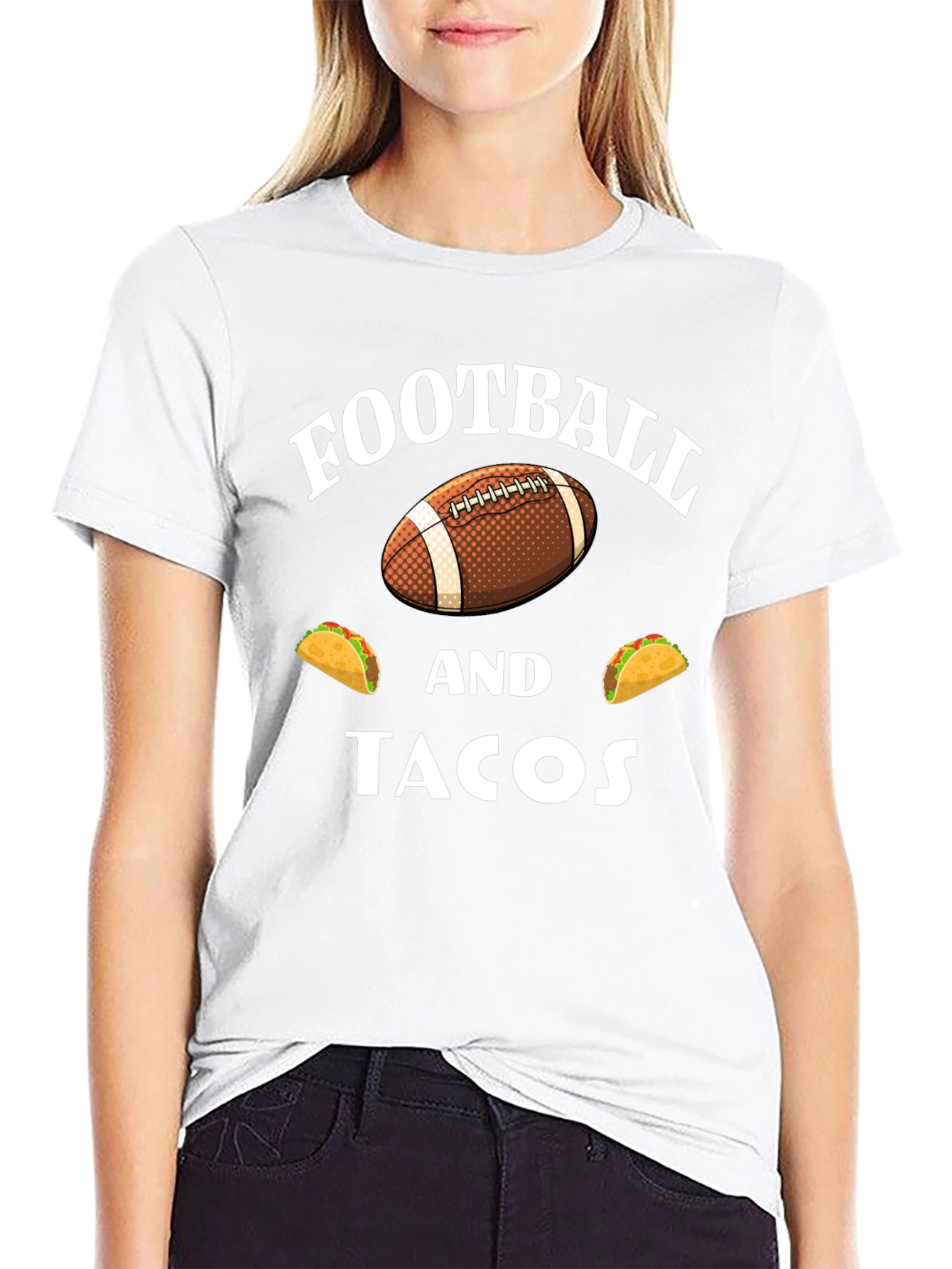 Football and Tacos Graphic T-Shirt