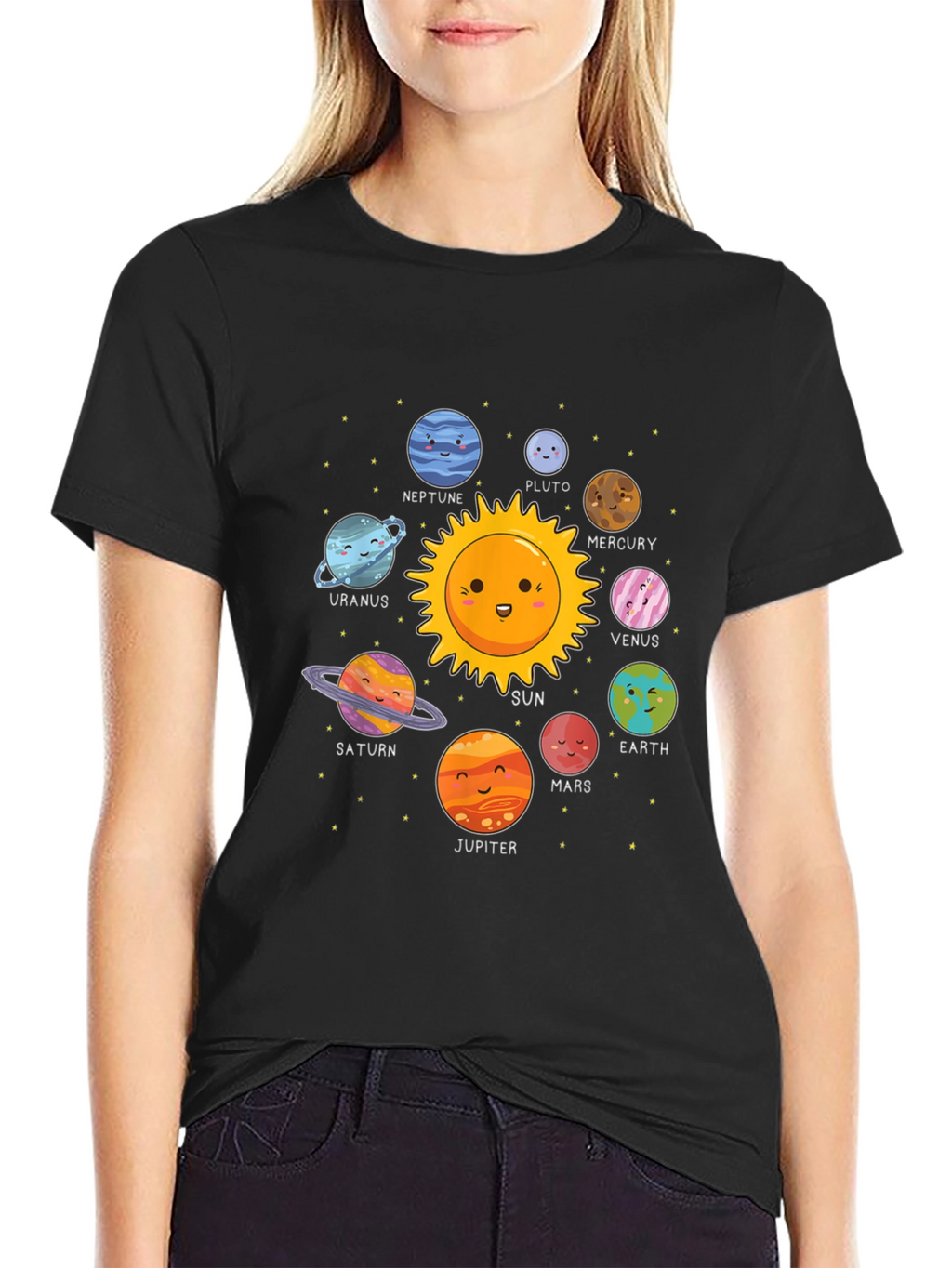 Solar System Graphic Print Tee