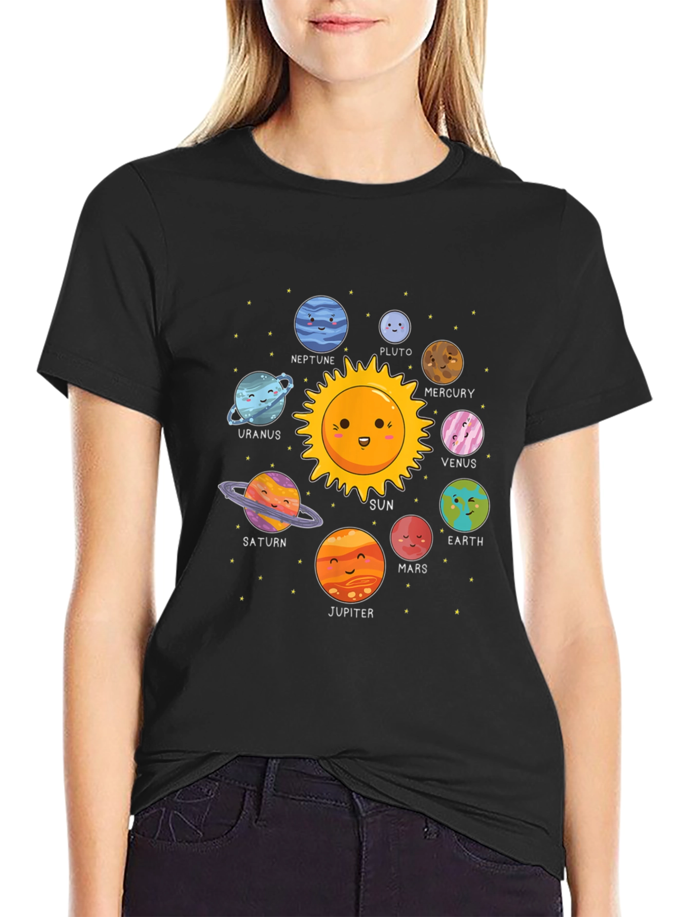 Solar System Graphic Print Tee