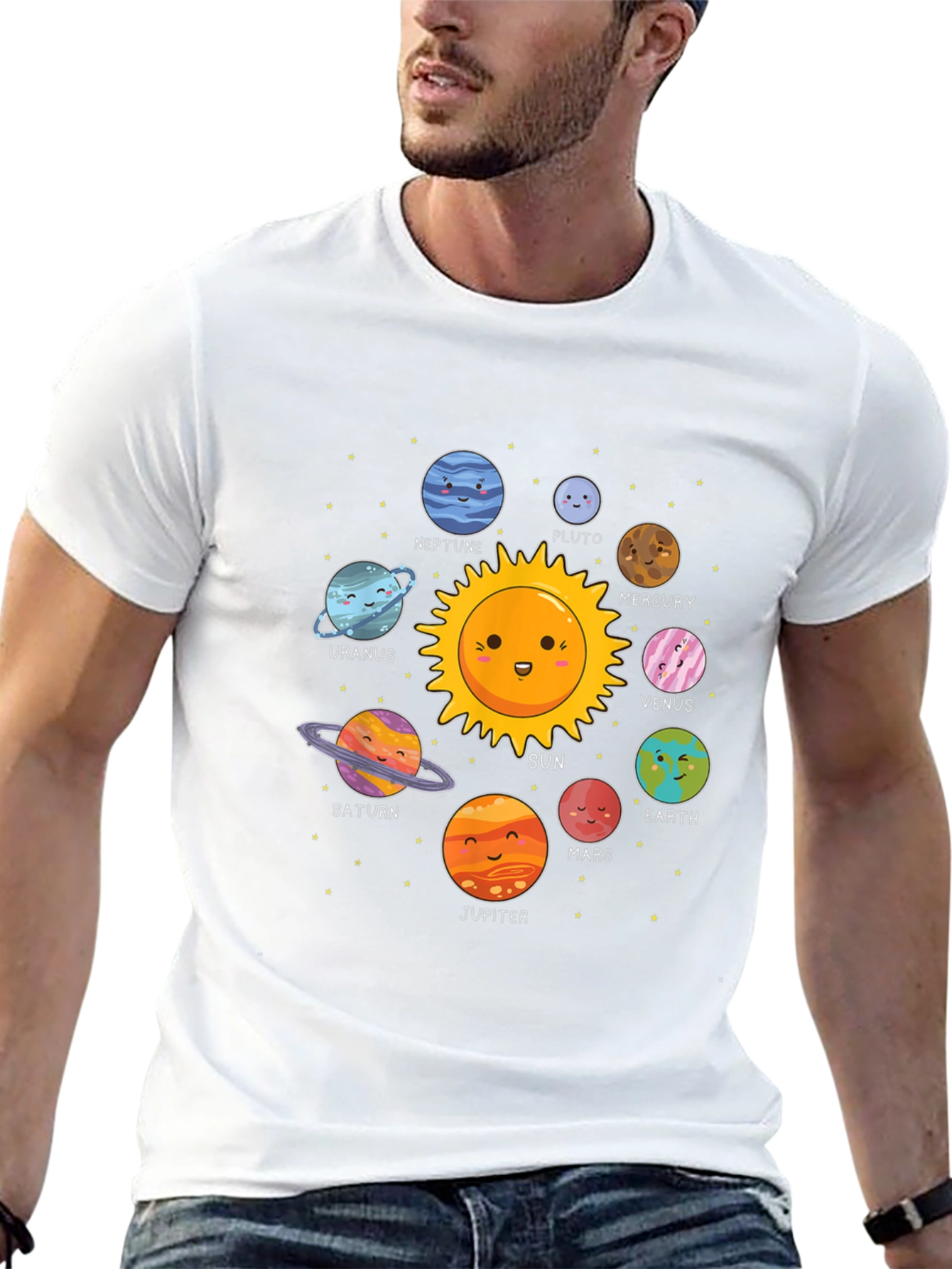 Solar System Graphic Print Tee
