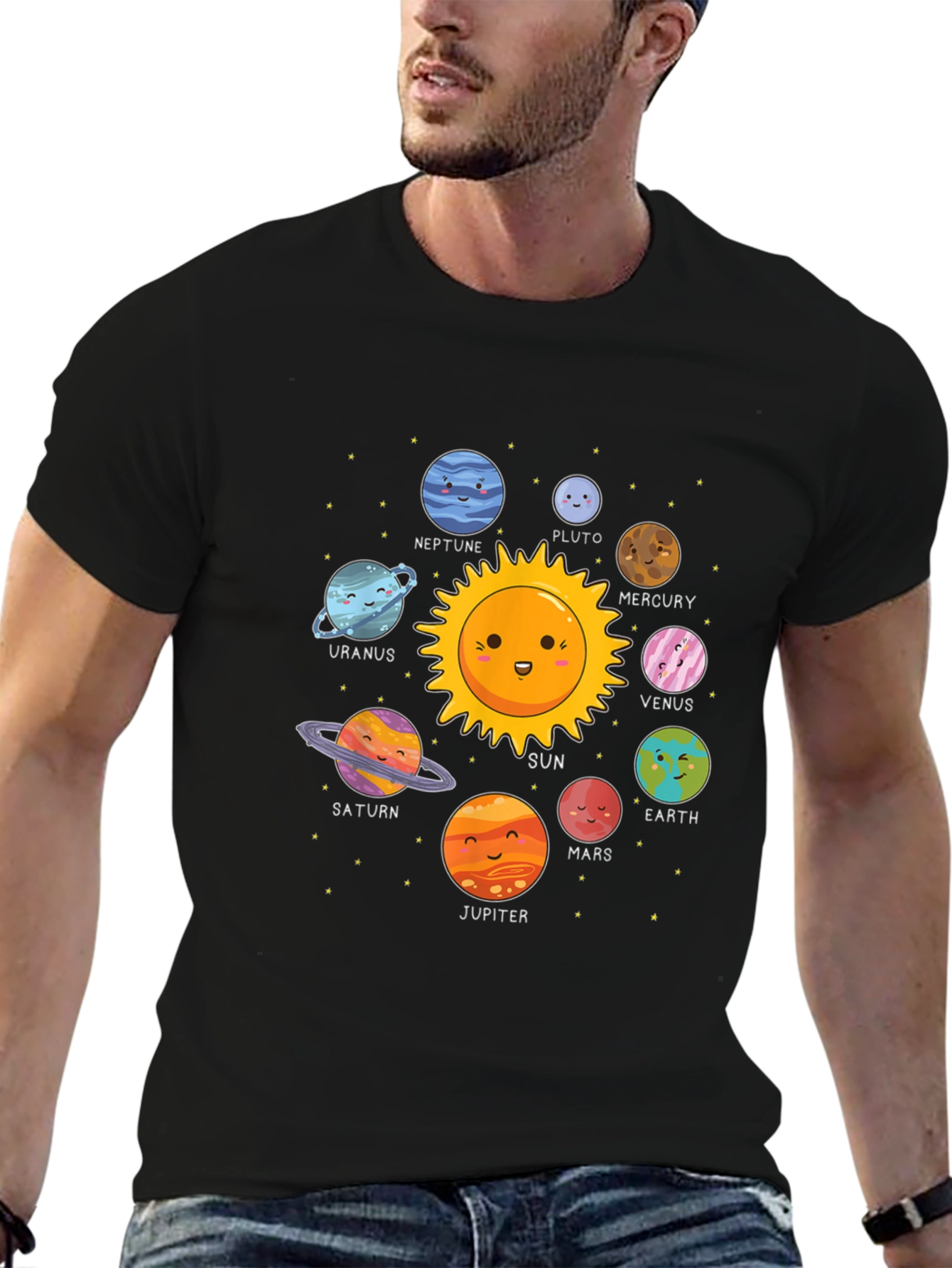 Solar System Graphic Print Tee