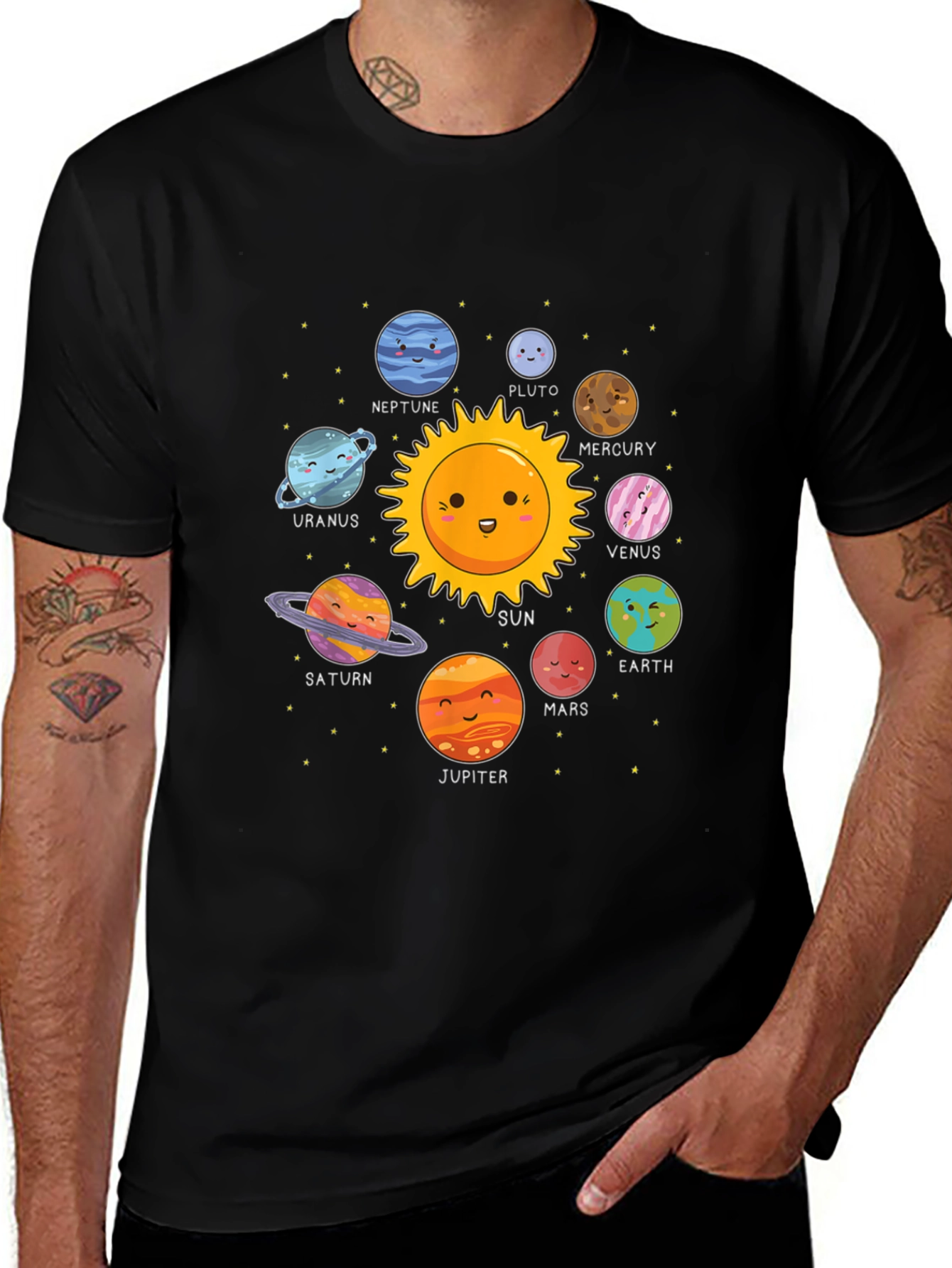 Solar System Graphic Print Tee