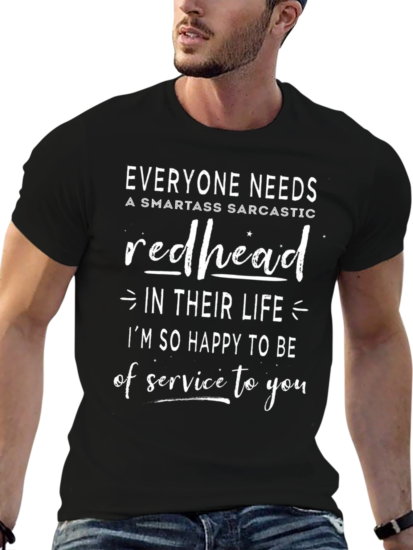 Redhead Sarcastic T-Shirt - Funny Novelty Tee
