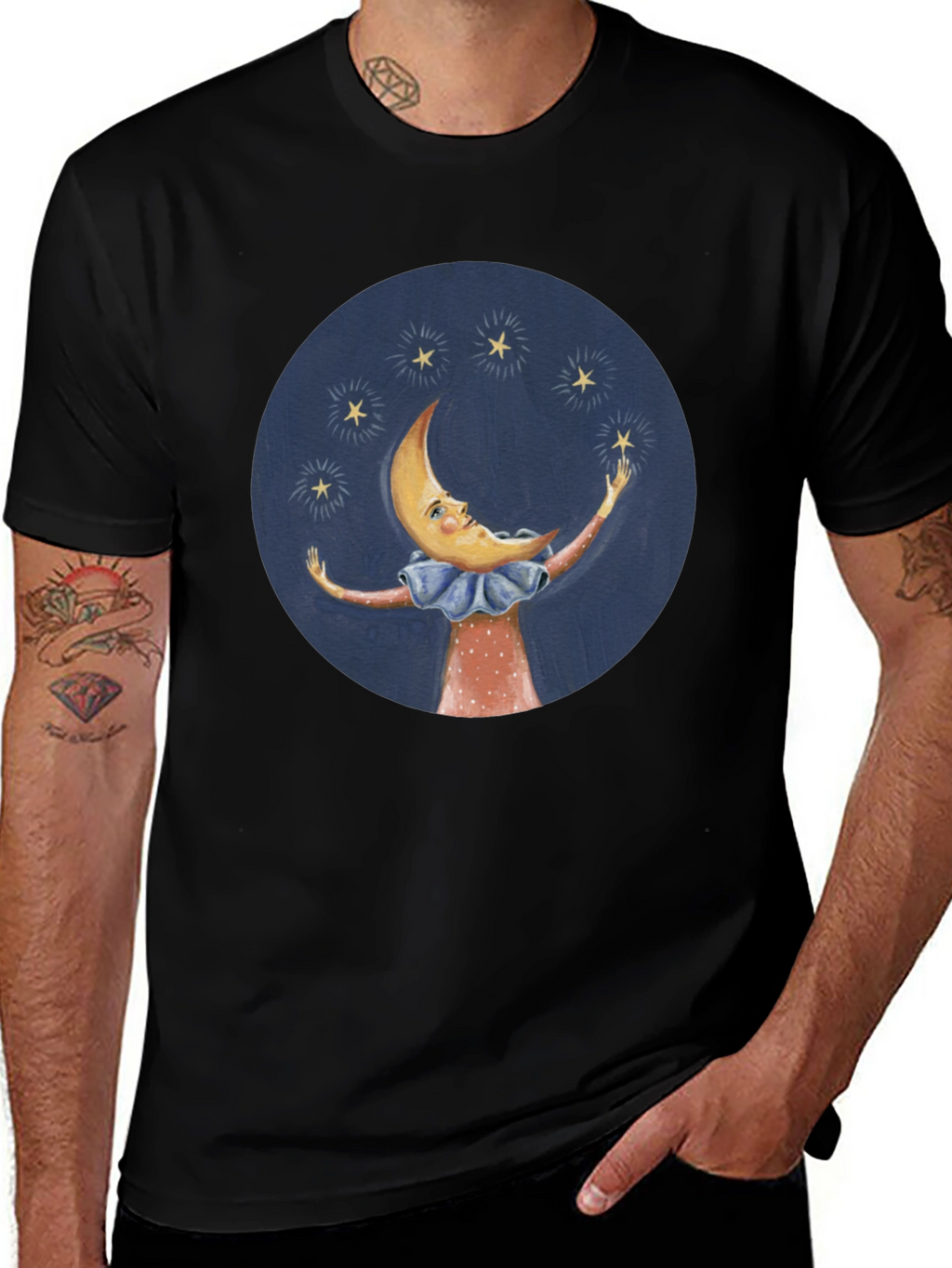 Moon and Stars Graphic Tee
