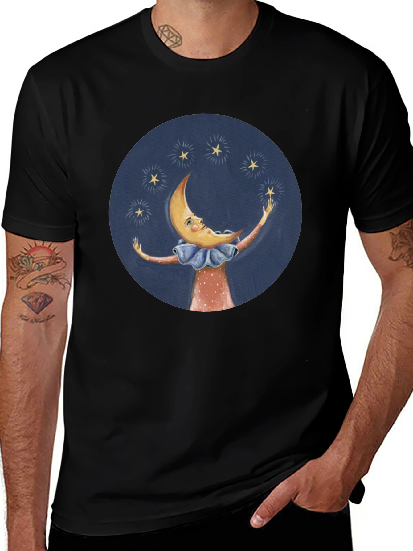 Moon and Stars Graphic Tee