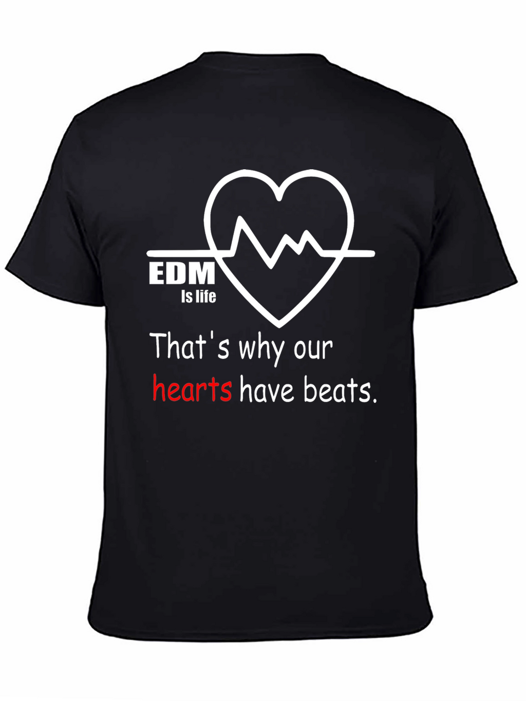 EDM is Life Graphic T-Shirt - Music Lover Tee