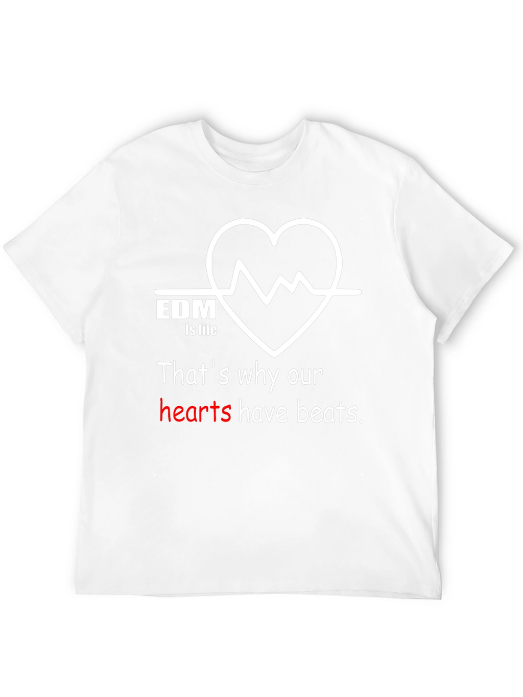 EDM is Life Graphic T-Shirt - Music Lover Tee