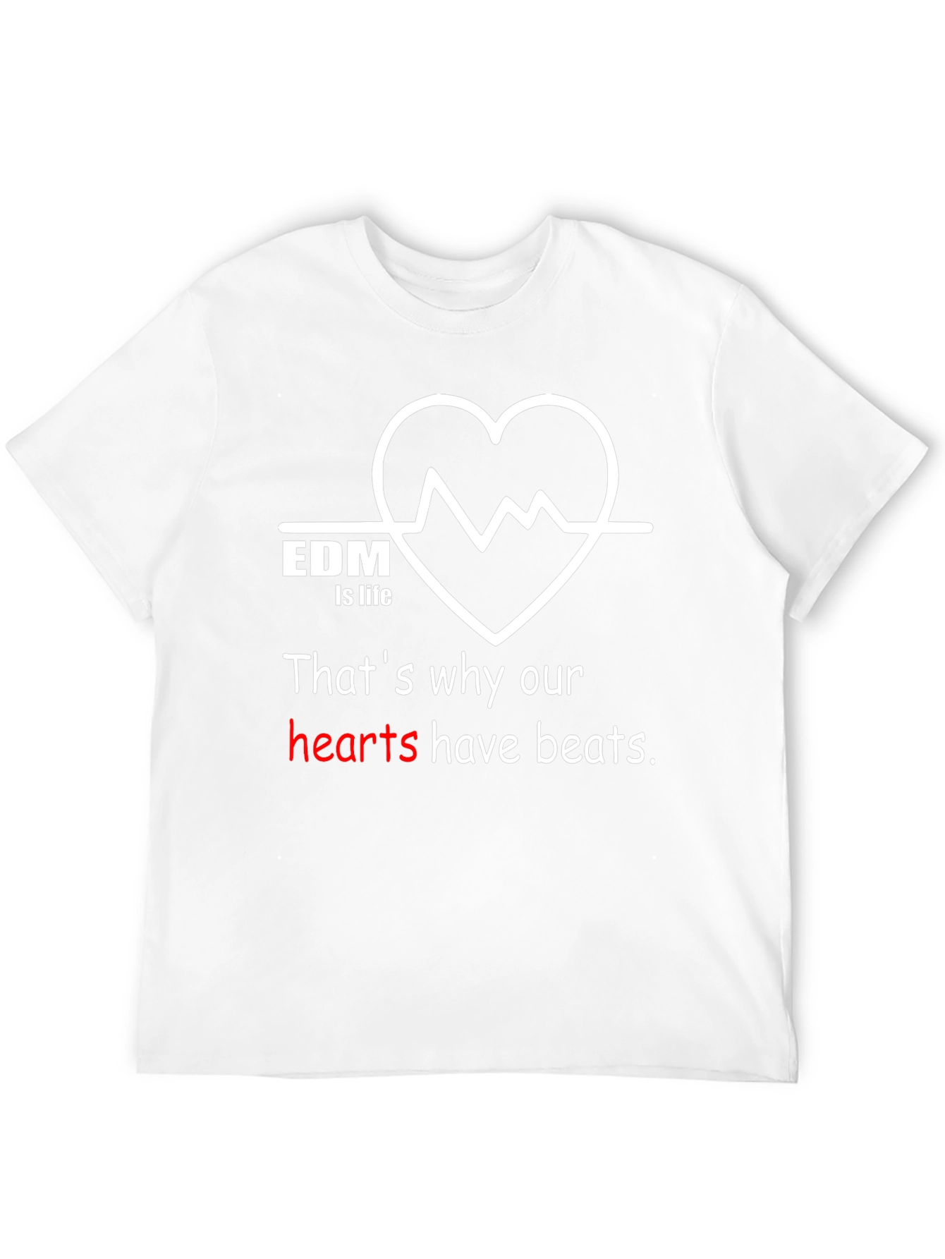 EDM is Life Graphic T-Shirt - Music Lover Tee