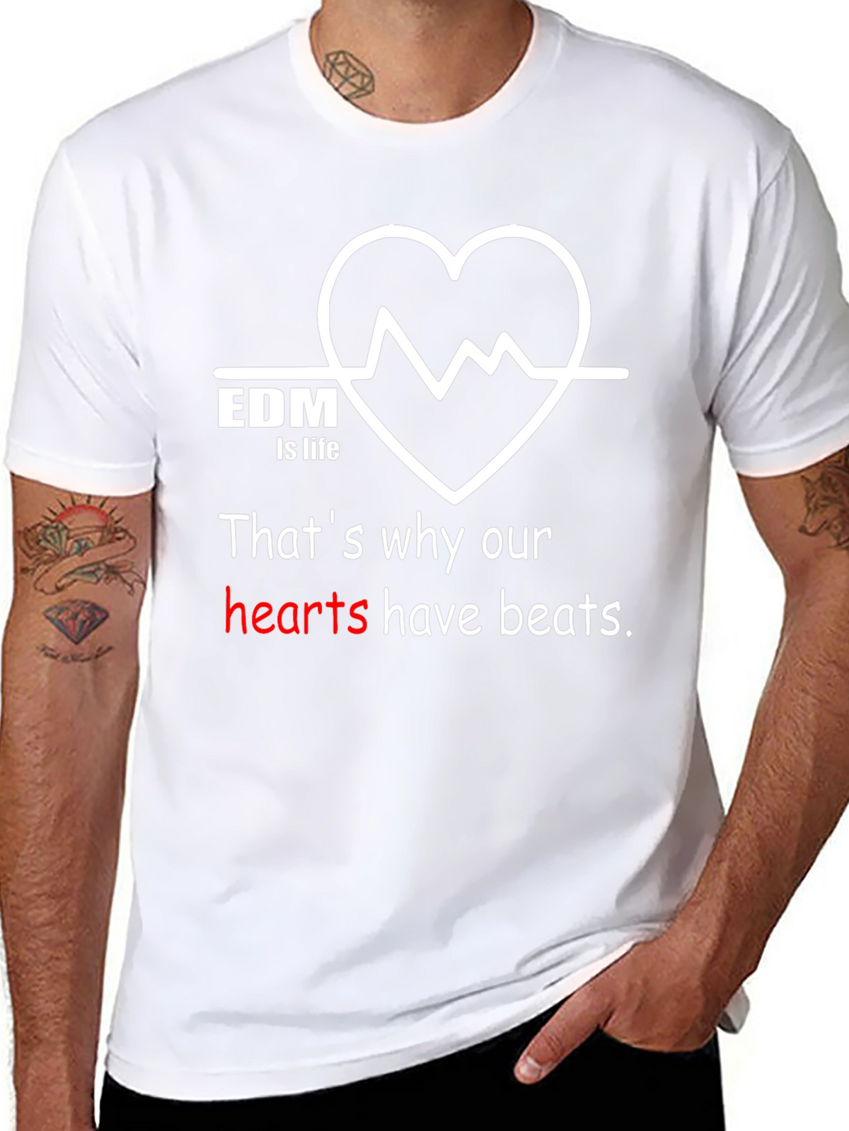 EDM is Life Graphic T-Shirt - Music Lover Tee