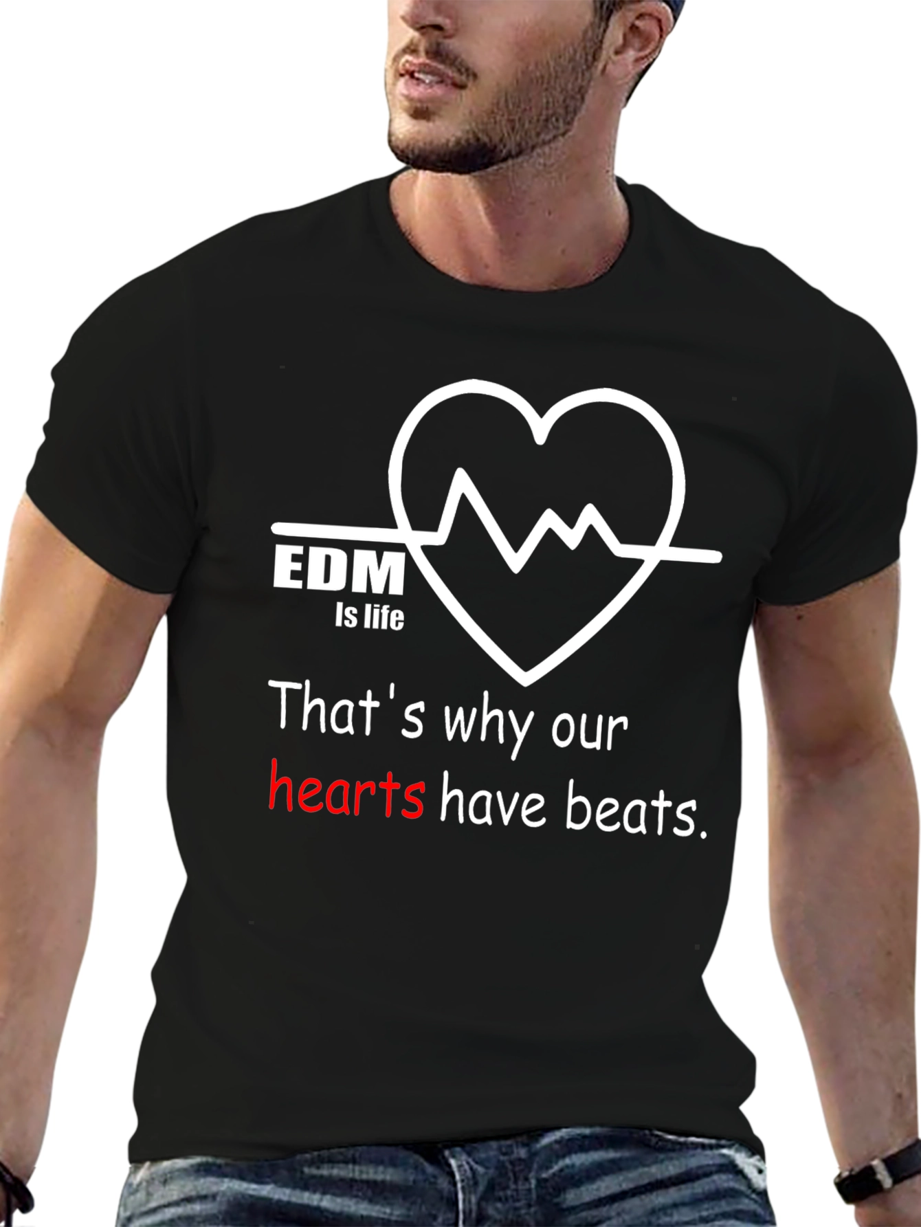 EDM is Life Graphic T-Shirt - Music Lover Tee