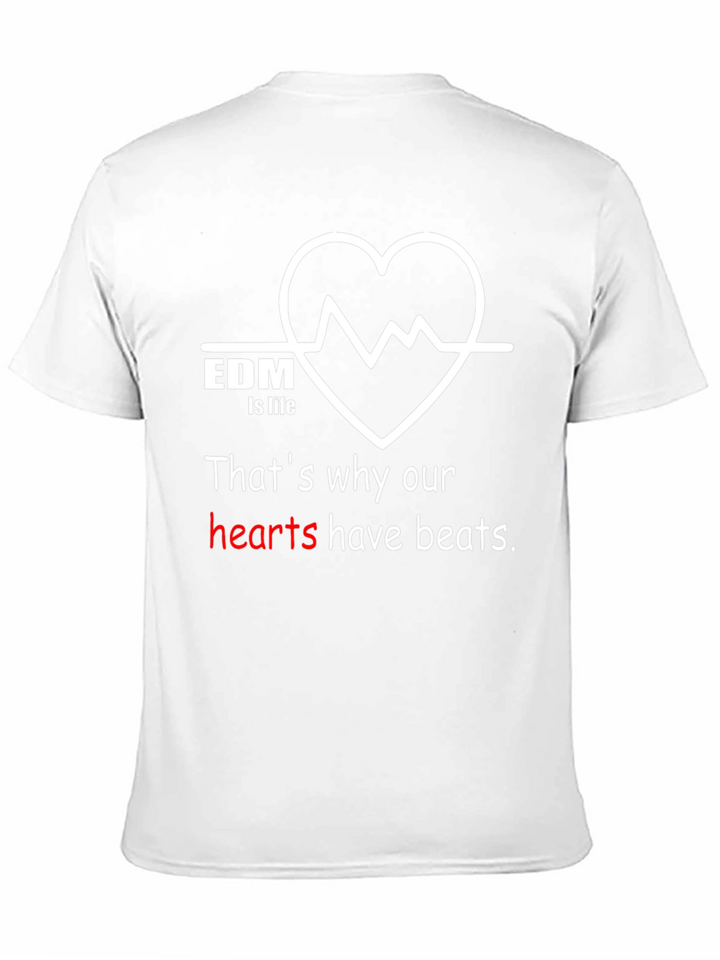 EDM is Life Graphic T-Shirt - Music Lover Tee