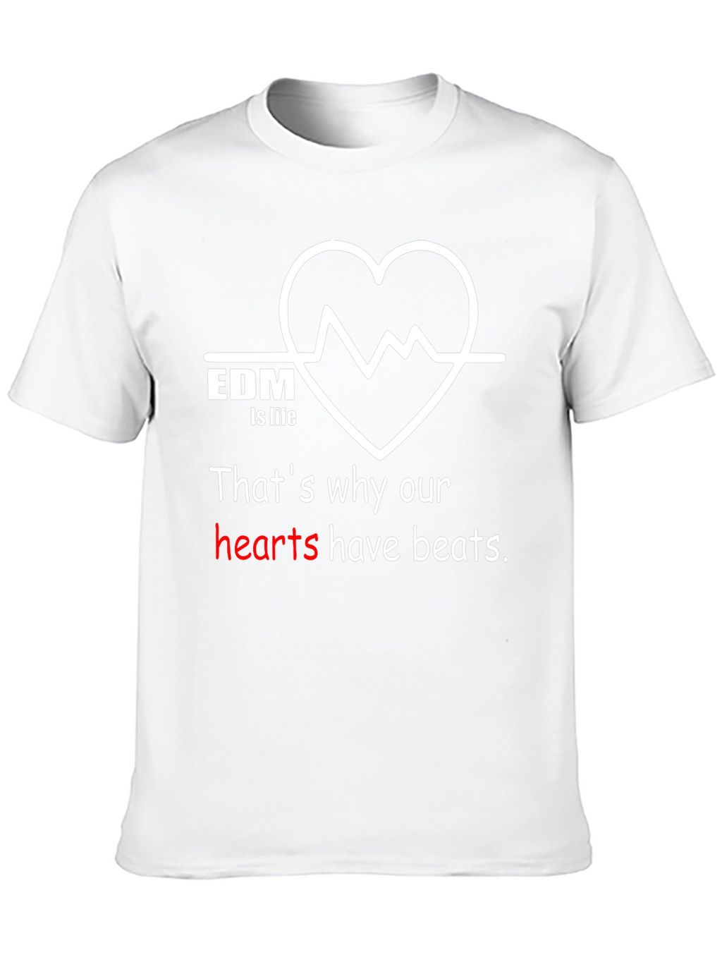 EDM is Life Graphic T-Shirt - Music Lover Tee