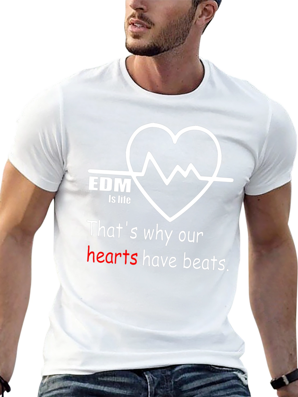EDM is Life Graphic T-Shirt - Music Lover Tee