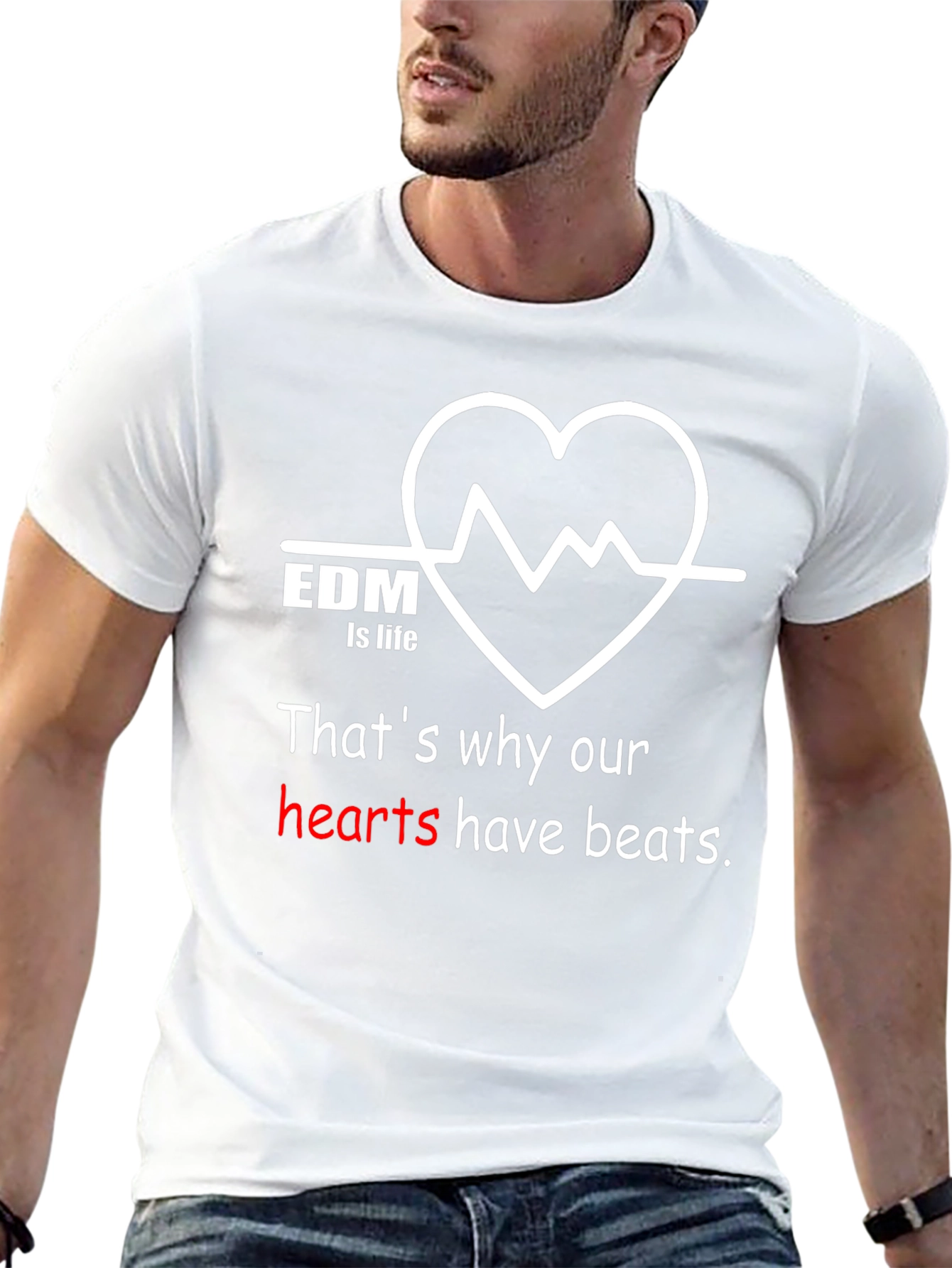 EDM is Life Graphic T-Shirt - Music Lover Tee