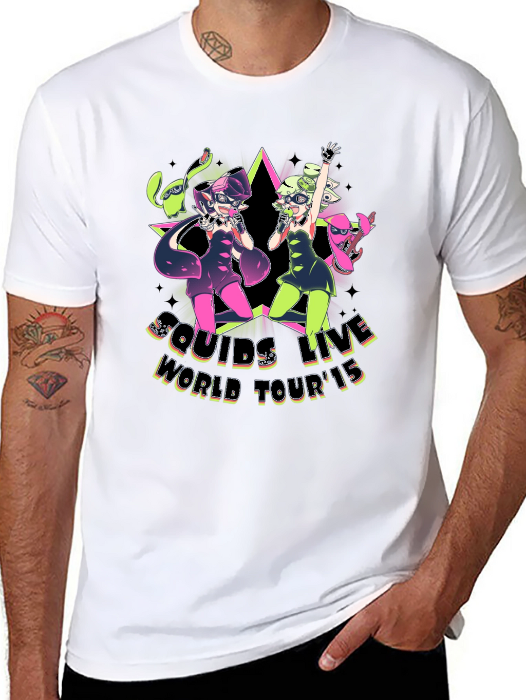 Squids Live World Tour 15 Black T-Shirt