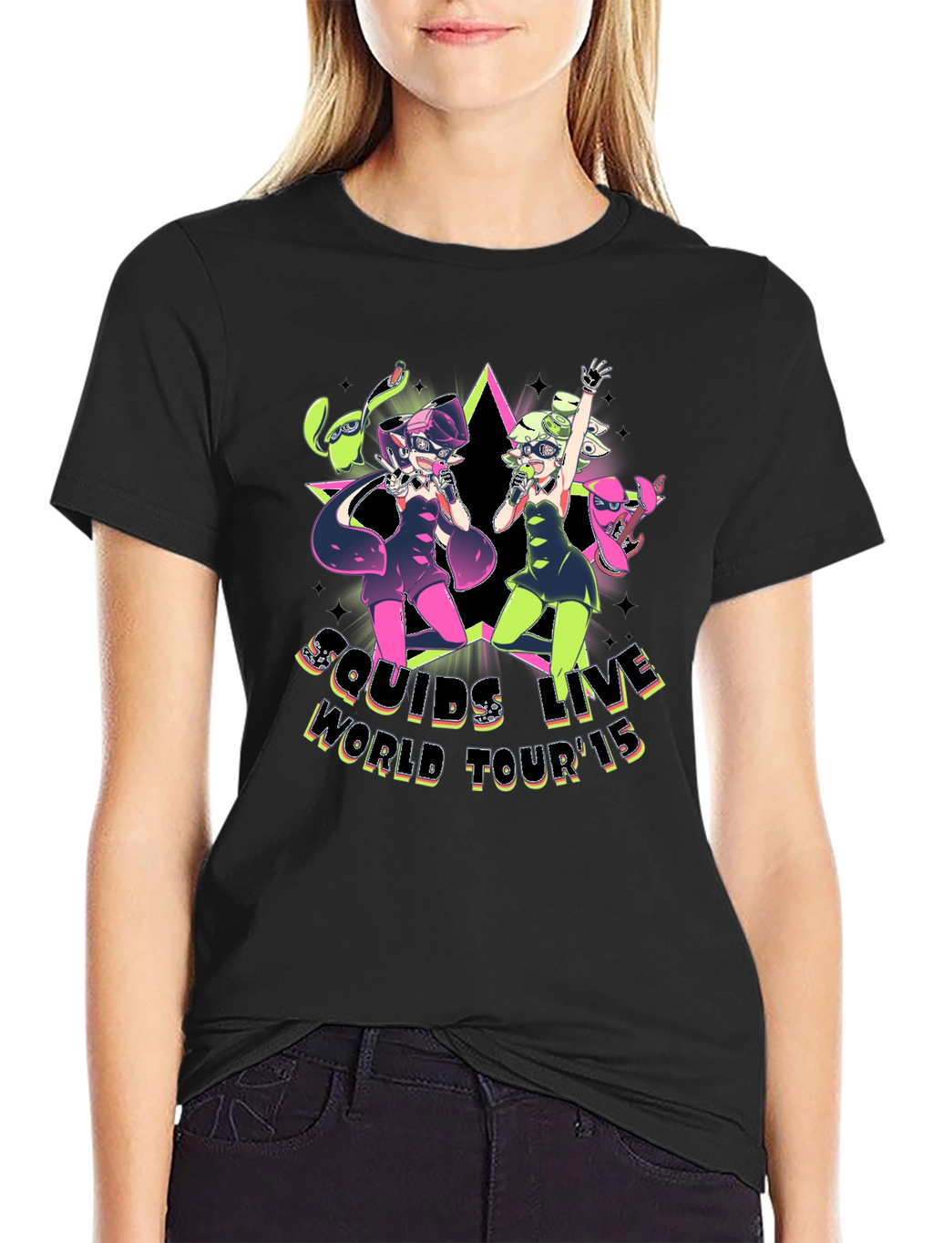 Squids Live World Tour 15 Black T-Shirt