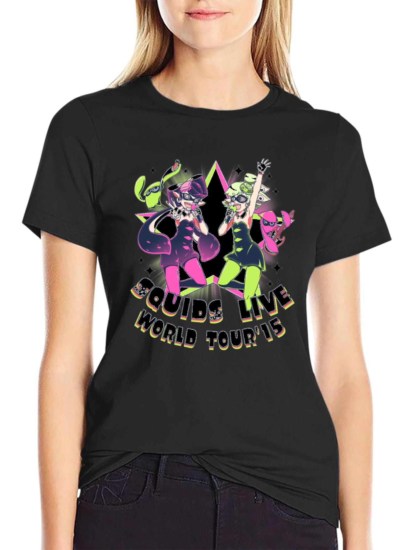 Squids Live World Tour 15 Black T-Shirt