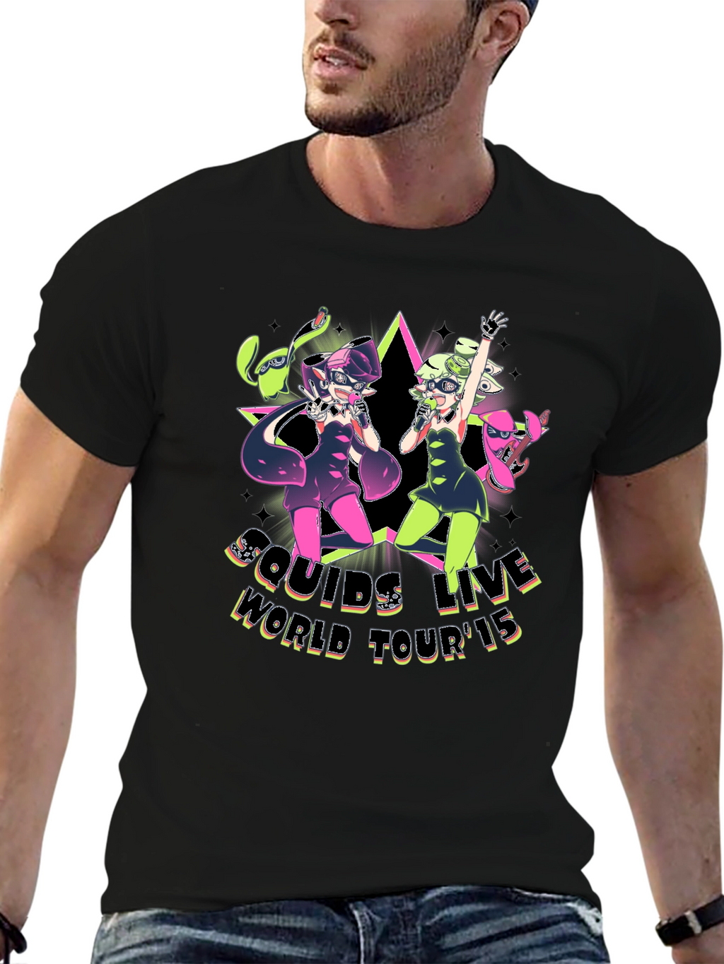 Squids Live World Tour 15 Black T-Shirt