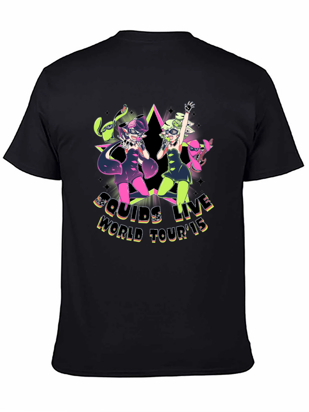 Squids Live World Tour 15 Black T-Shirt