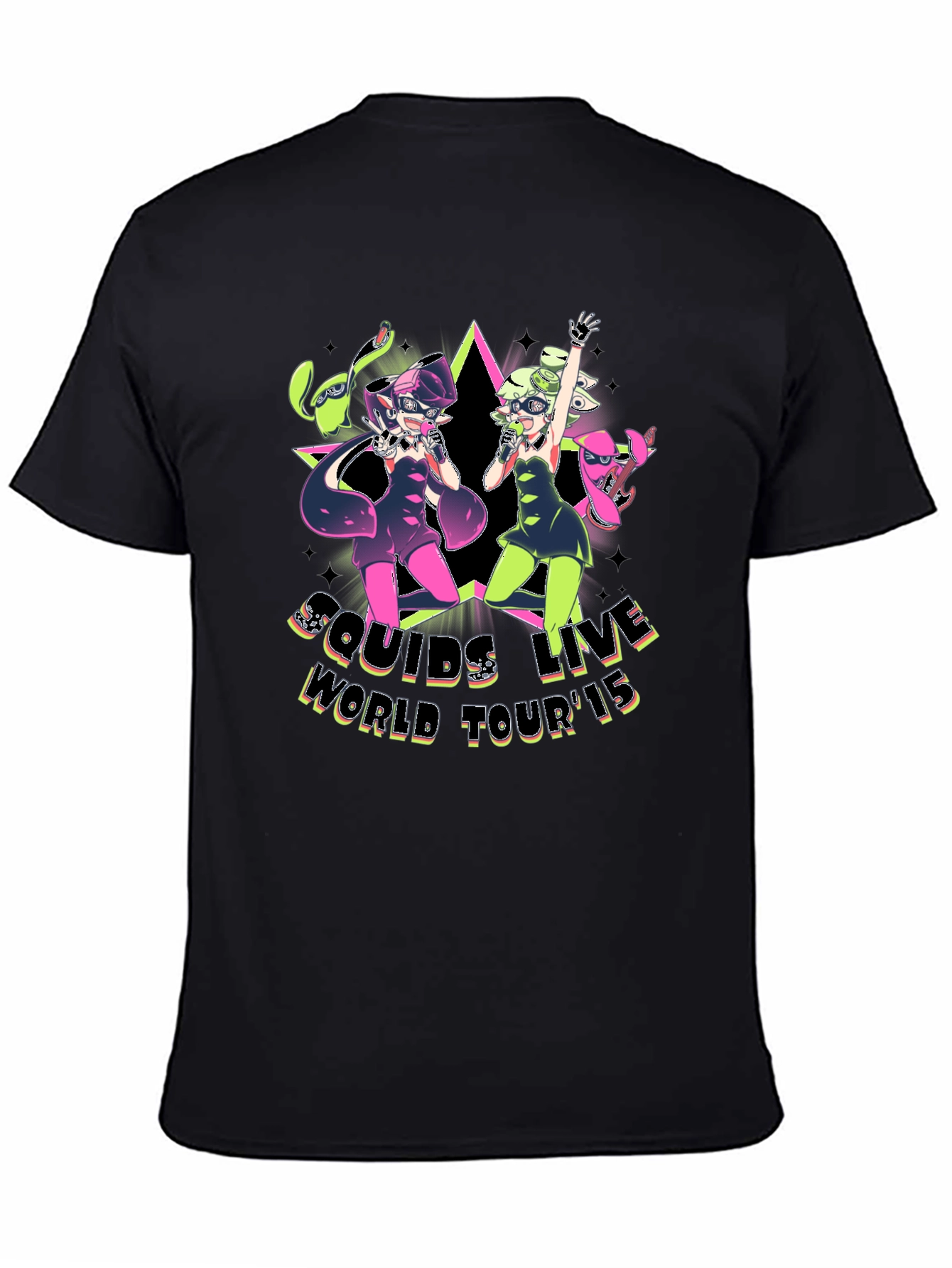 Squids Live World Tour 15 Black T-Shirt