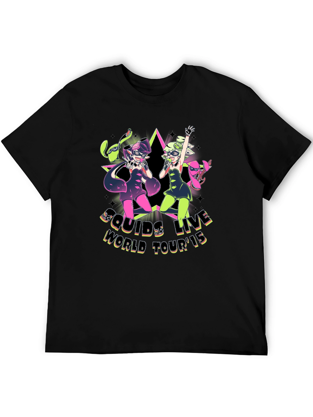 Squids Live World Tour 15 Black T-Shirt