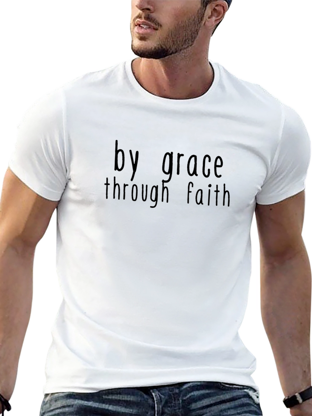By Grace Through Faith T-Shirt - Christian Apparel