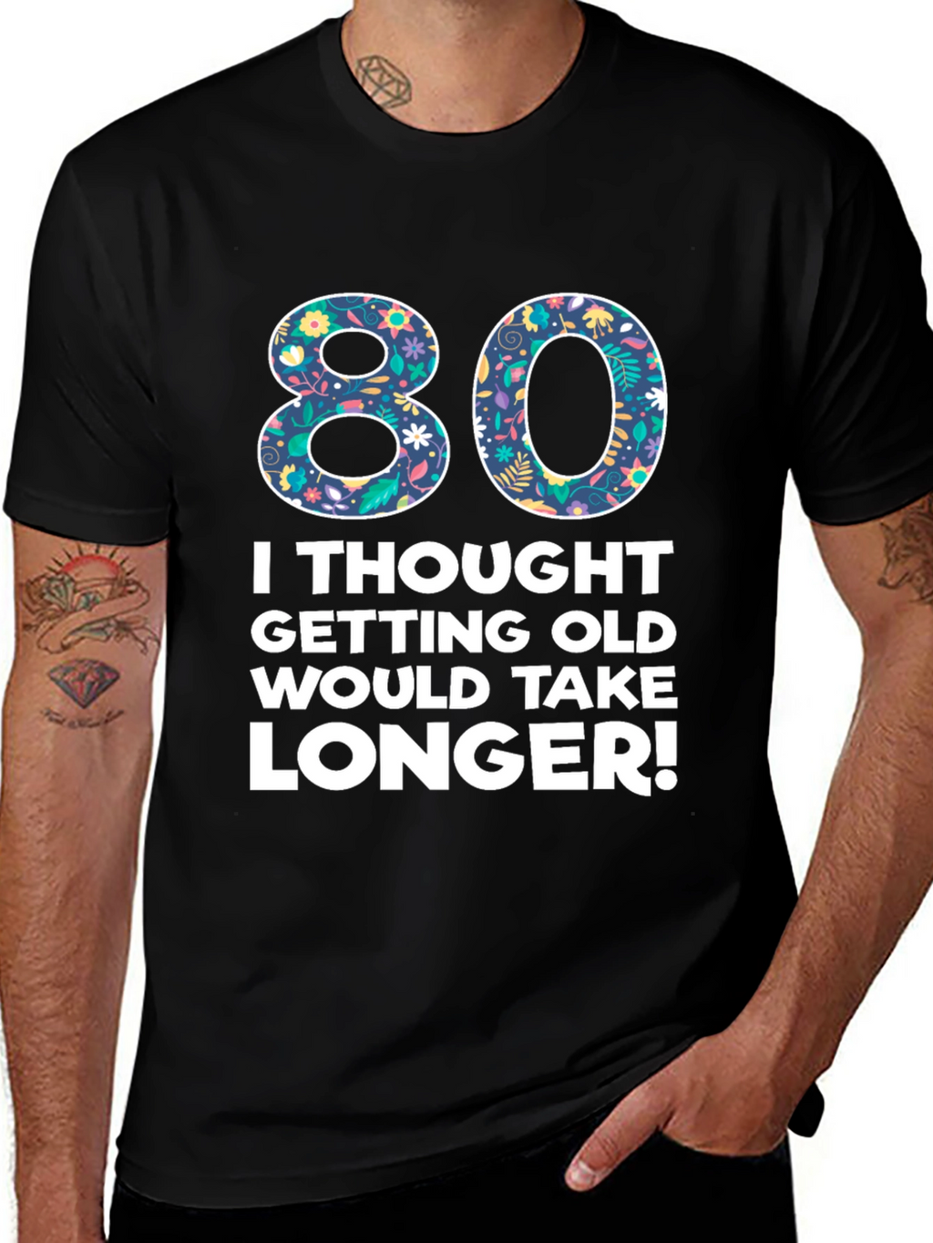 Funny 80th Birthday T-Shirt - Getting Old Humor