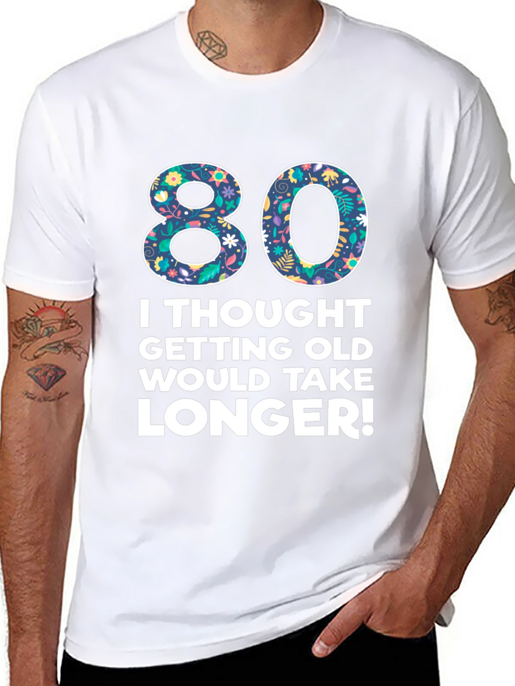 Funny 80th Birthday T-Shirt - Getting Old Humor